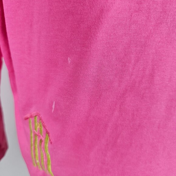 Michael Simon Embroidered Patchwork Cardigan Small Pink Flaws - Picture 13 of 13